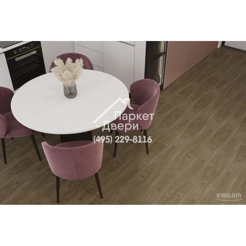 Виниловый пол Vinilam VINILAM Glue 8891 Дуб Мёрс Glue 1228x188x2,5 мм-3