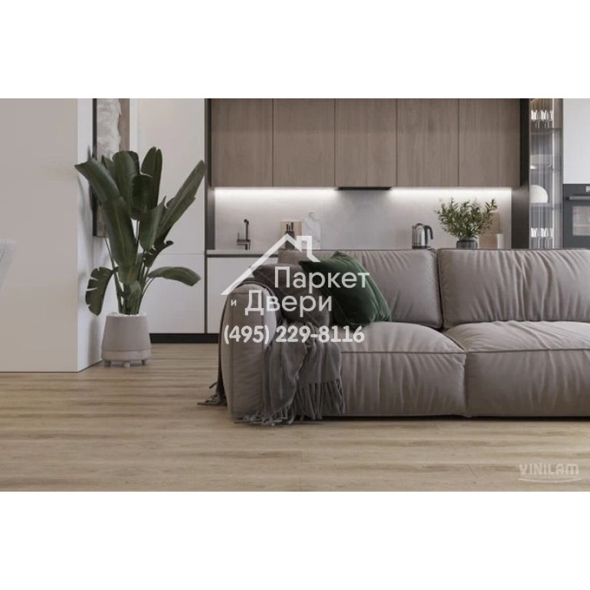 Виниловый пол Vinilam VINILAM Click 8857 Дуб Кассель 1220x181x3,7 мм