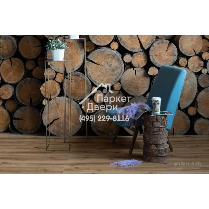 Виниловый пол Vinilam VINILAM Click Дуб Марбург 18222 1220x181x3,7 мм-3