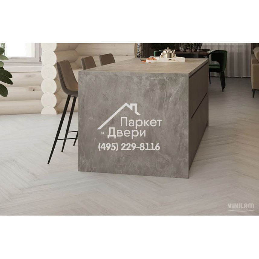 Виниловый пол Vinilam PARQUET Herringbone Glue GD11366 Паркет Санторини Glue 762x152,4x2,5 мм-5