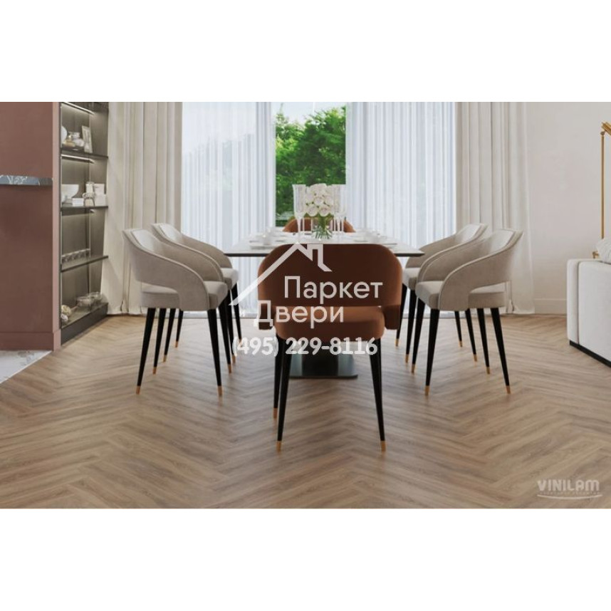 Виниловый пол Vinilam PARQUET Herringbone Glue GD11355 Паркет Монпелье Glue 762x152,4x2,5 мм-3