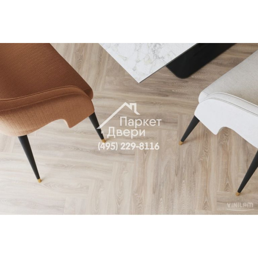 Виниловый пол Vinilam PARQUET Herringbone Glue GD11355 Паркет Монпелье Glue 762x152,4x2,5 мм-6