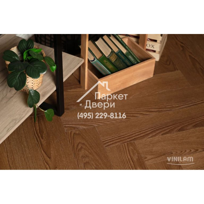 Виниловый пол Vinilam PARQUET Herringbone Паркет Винсент IS11200 720x120x6,5 мм-2