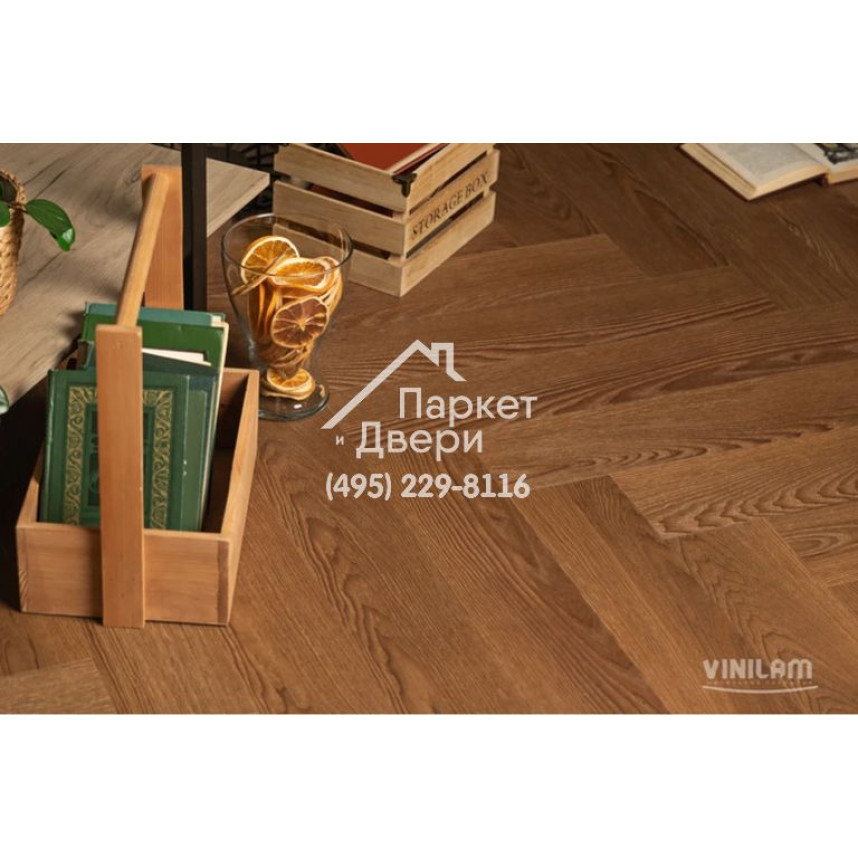 Виниловый пол Vinilam PARQUET Herringbone Паркет Винсент IS11200 720x120x6,5 мм-5