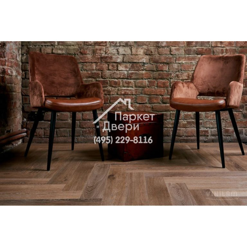 Виниловый пол Vinilam PARQUET Herringbone Паркет Венецианский IS11199 720x120x6,5 мм-8