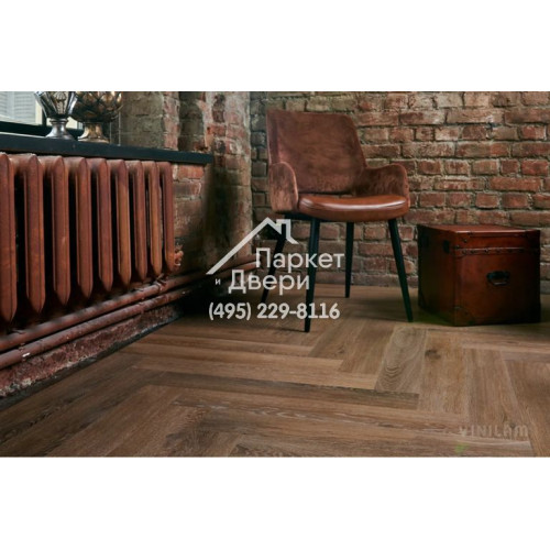 Виниловый пол Vinilam PARQUET Herringbone Паркет Венецианский IS11199 720x120x6,5 мм