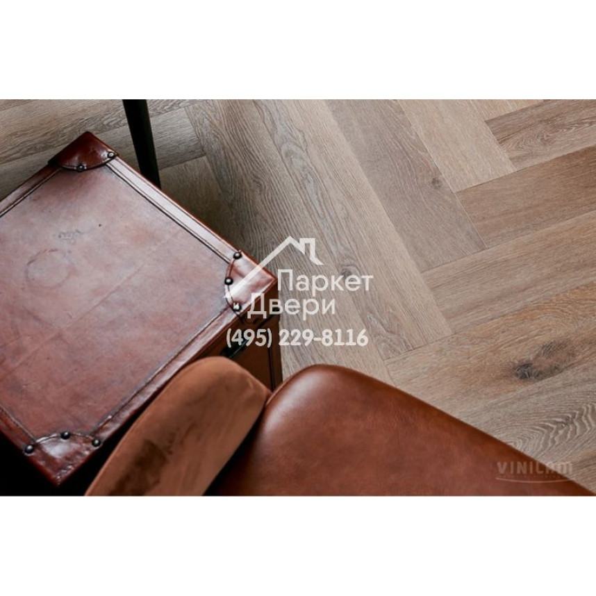 Виниловый пол Vinilam PARQUET Herringbone Паркет Венецианский IS11199 720x120x6,5 мм-5
