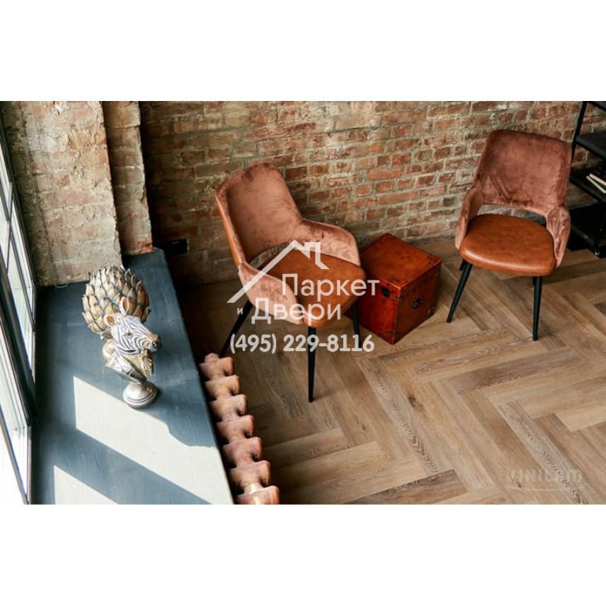 Виниловый пол Vinilam PARQUET Herringbone Паркет Венецианский IS11199 720x120x6,5 мм-4