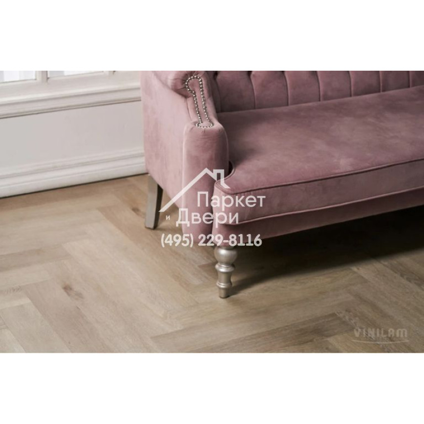 Виниловый пол Vinilam PARQUET Herringbone Паркет Скандинавский IS11188 720x120x6,5 мм-4