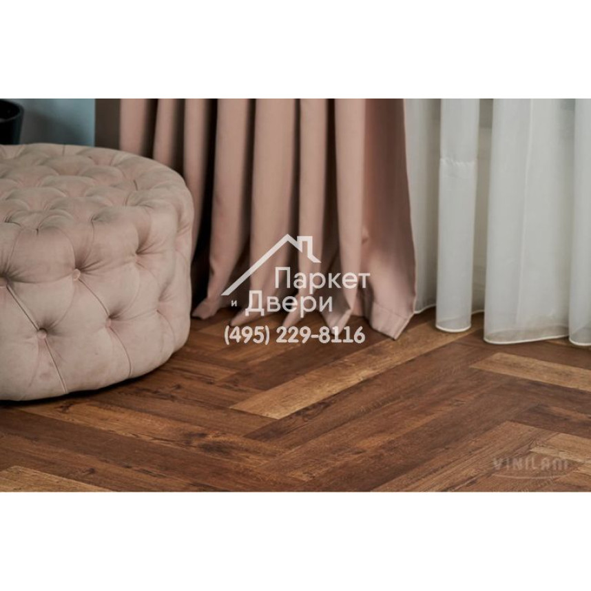 Виниловый пол Vinilam PARQUET Herringbone Glue GD11177 Паркет Версальский Glue 762x152,4x2,5 мм-3