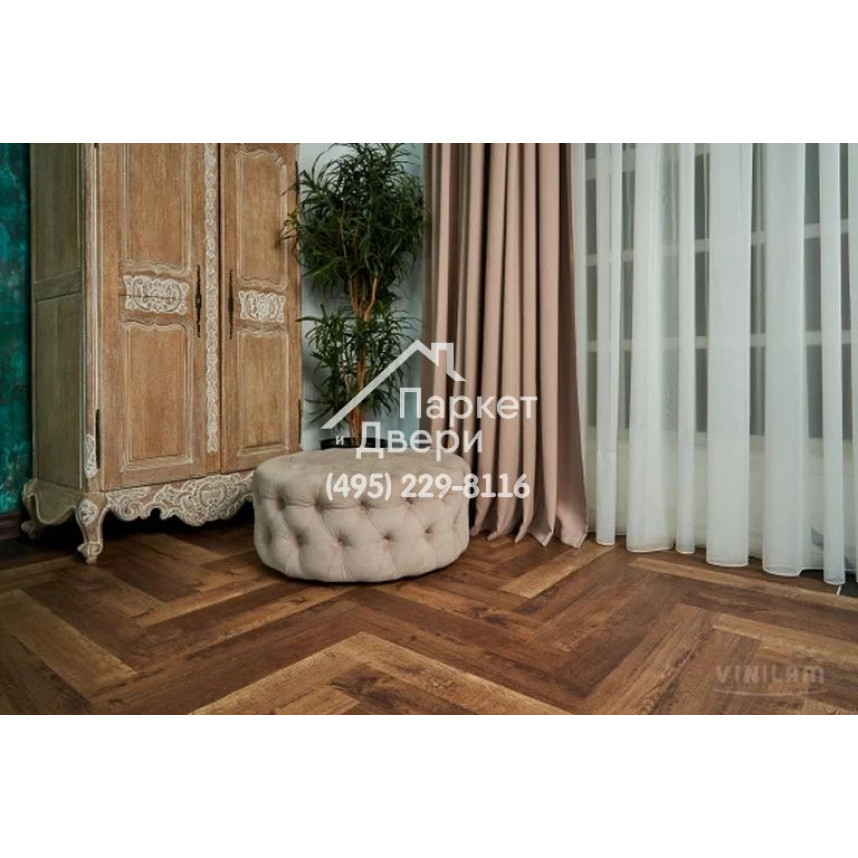 Виниловый пол Vinilam PARQUET Herringbone Паркет Версальский IS11177 720x120x6,5 мм