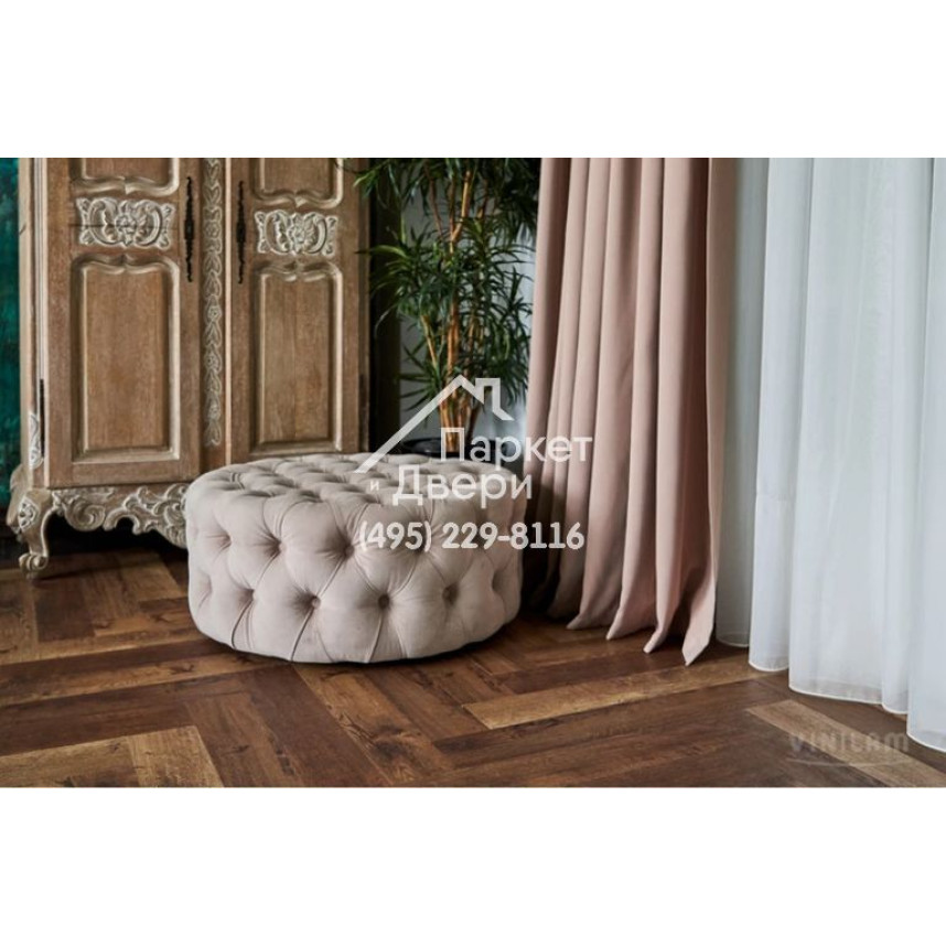 Виниловый пол Vinilam PARQUET Herringbone Паркет Версальский IS11177 720x120x6,5 мм-6