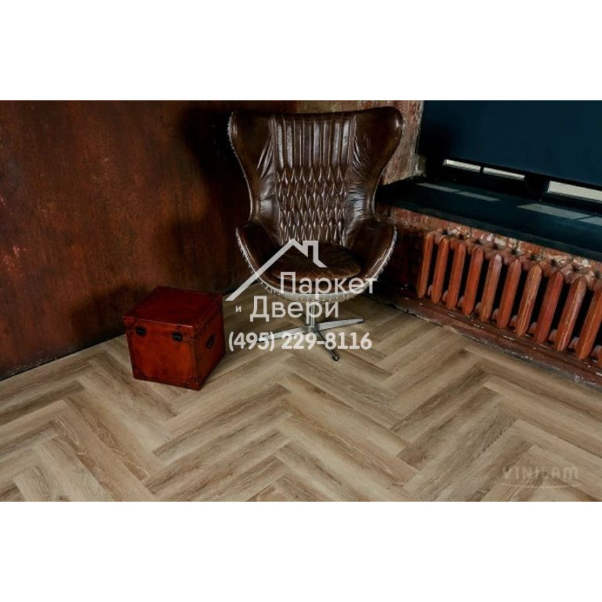 Виниловый пол Vinilam PARQUET Herringbone Glue GD11166 Паркет Классический Glue 762x152,4x2,5 мм-1
