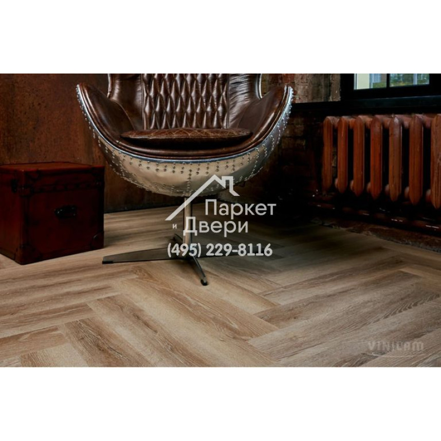 Виниловый пол Vinilam PARQUET Herringbone Glue GD11166 Паркет Классический Glue 762x152,4x2,5 мм-3