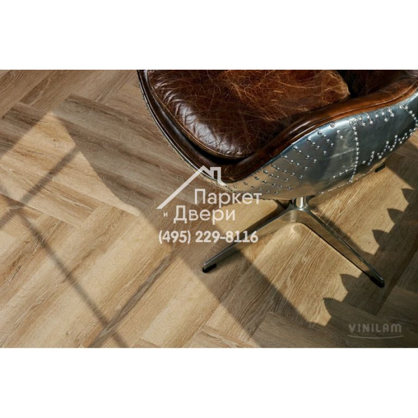 Виниловый пол Vinilam PARQUET Herringbone Glue GD11166 Паркет Классический Glue 762x152,4x2,5 мм-4