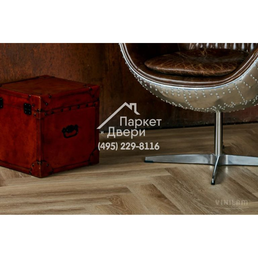 Виниловый пол Vinilam PARQUET Herringbone Паркет Классический IS11166 720x120x6,5 мм-5