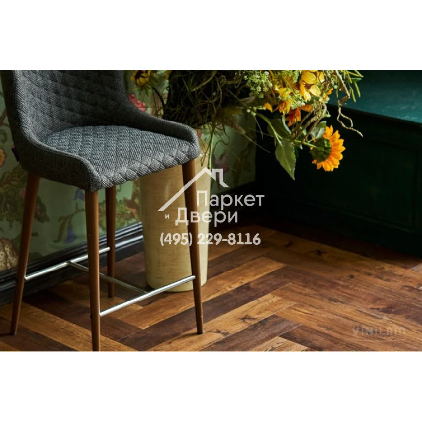 Виниловый пол Vinilam PARQUET Herringbone Glue GD11155 Паркет Парижский Glue 762x152,4x2,5 мм-2