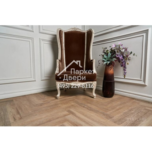 Виниловый пол Vinilam PARQUET Herringbone Glue GD11133 Паркет Северный Glue 762x152,4x2,5 мм