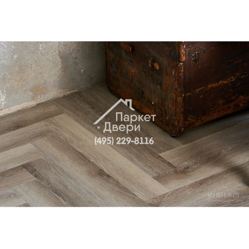 Виниловый пол Vinilam PARQUET Herringbone Glue GD11122 Паркет Эрмитаж Glue 762x152,4x2,5 мм