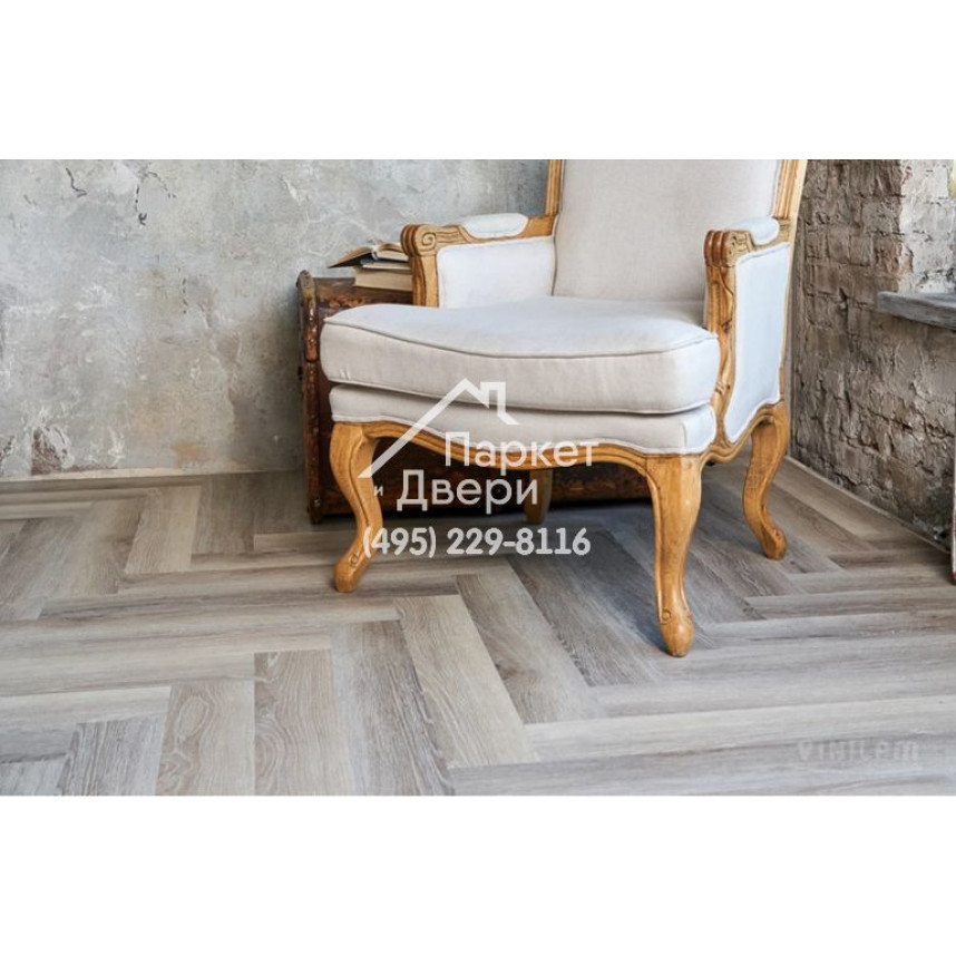 Виниловый пол Vinilam PARQUET Herringbone Паркет Эрмитаж IS11122 720x120x6,5 мм-8