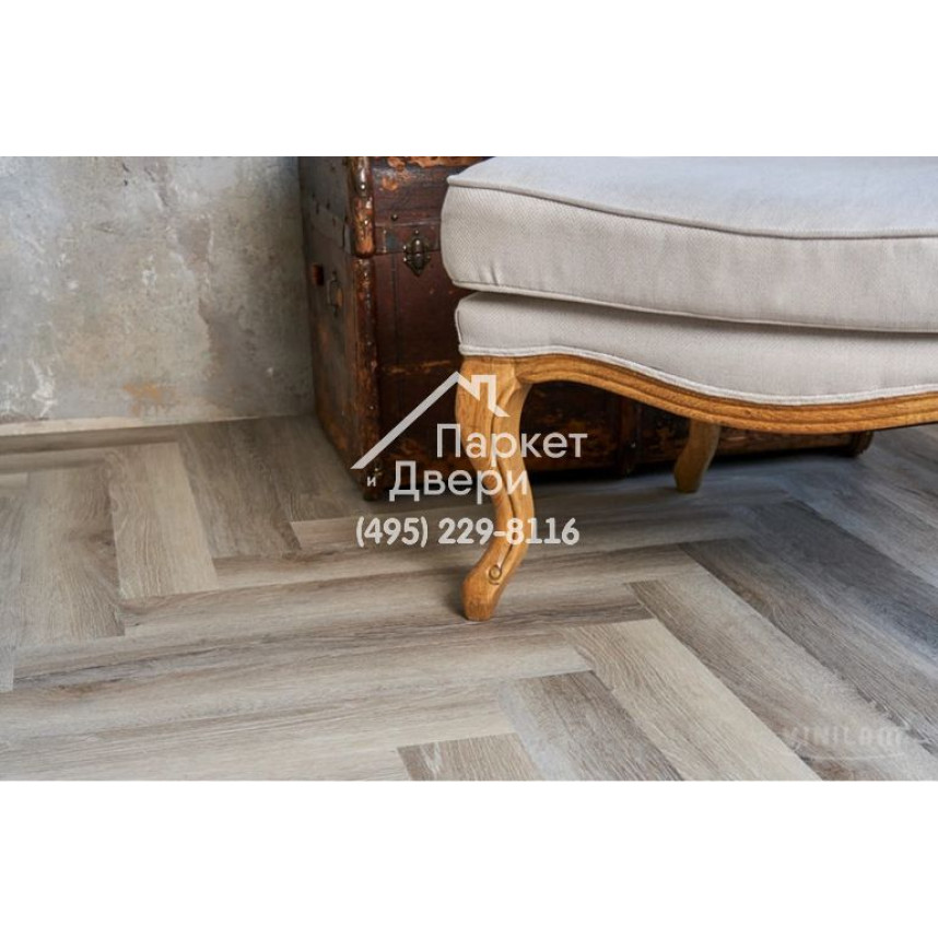 Виниловый пол Vinilam PARQUET Herringbone Паркет Эрмитаж IS11122 720x120x6,5 мм-6