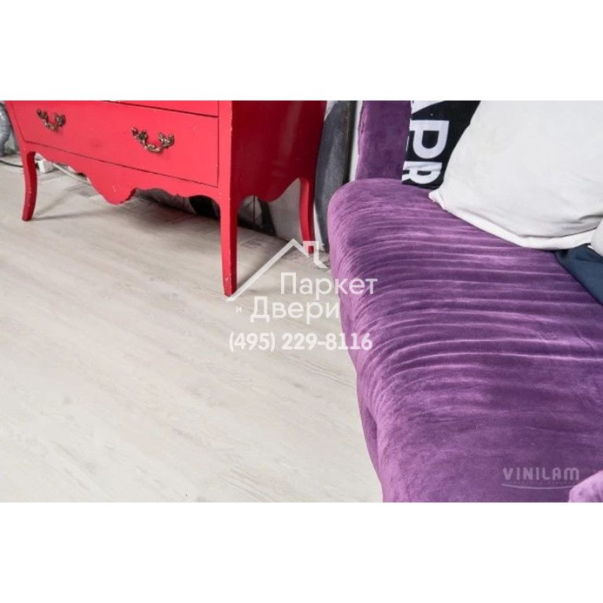 Виниловый пол Vinilam VINILAM Cork Дуб Линтер 10-077 1220x227x7 мм