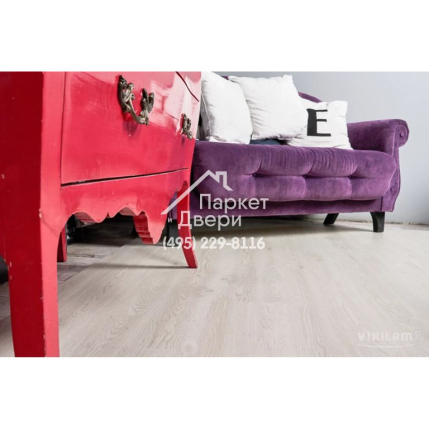 Виниловый пол Vinilam VINILAM Cork Дуб Линтер 10-077 1220x227x7 мм-5