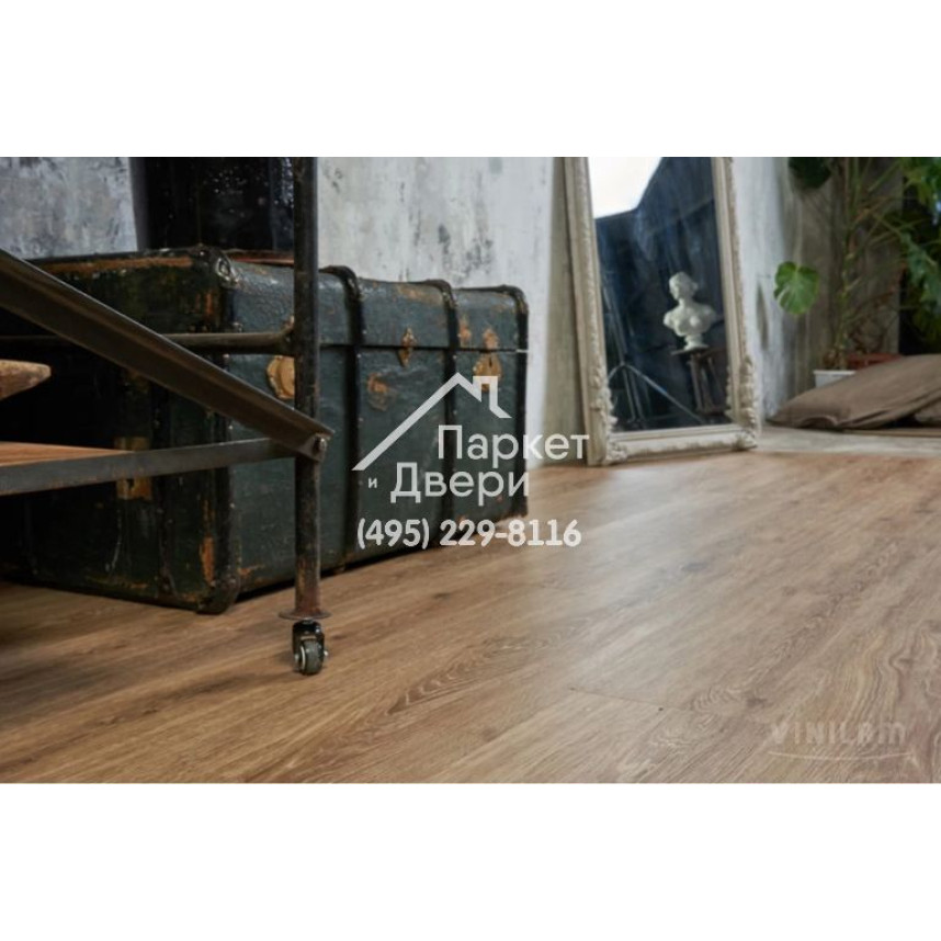 Виниловый пол Vinilam VINILAM Cork Дуб Брюссель 04-018 1220x227x7 мм-8