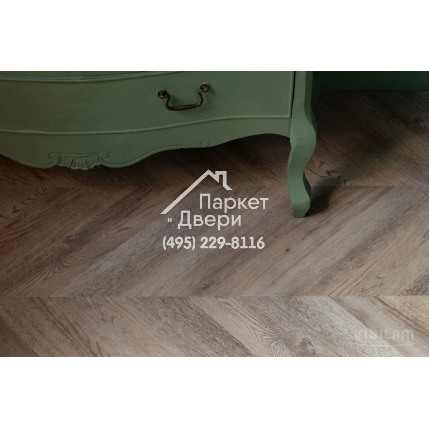 Виниловый пол Vinilam PARQUET CHEVRON Glue RI153616CL4 Шеврон Шампань Glue 690x115x2,5 мм-6