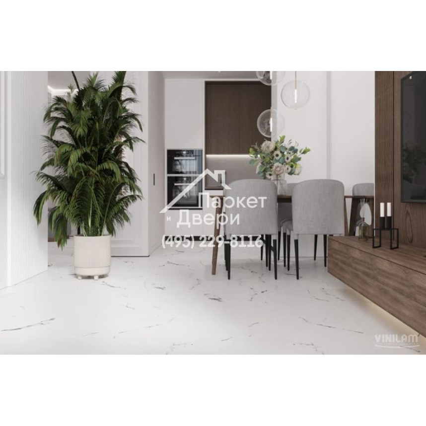 Виниловый пол Vinilam Allure Stone Glue 88910 Марокканский Мрамор Glue 914,4x457,2x2,5 мм-5