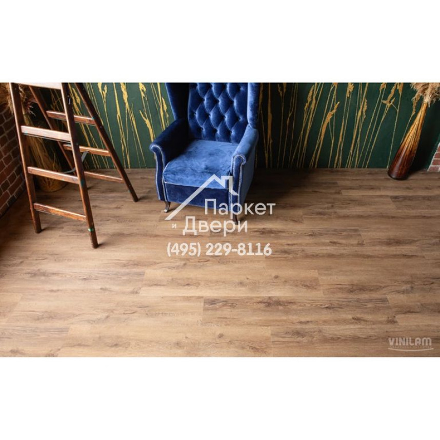 Виниловый пол Vinilam VINILAM Cork Premium 33259 Дуб Кордова 1220x225x8 мм-8