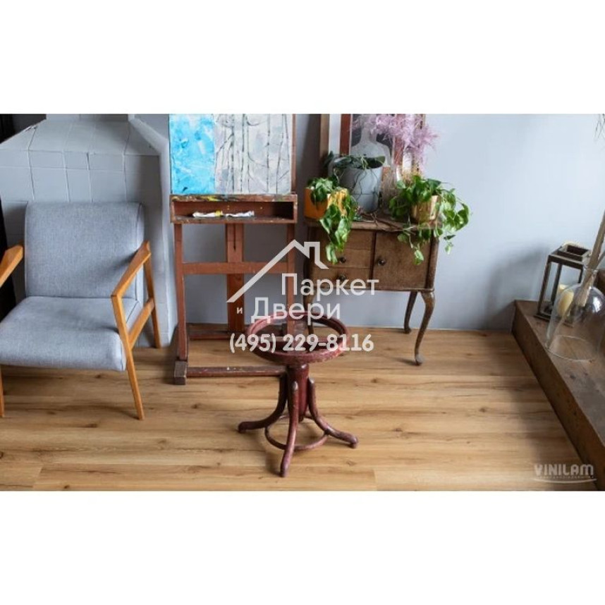 Виниловый пол Vinilam VINILAM Cork Premium 33100 Дуб Мадрид 1220x225x8 мм