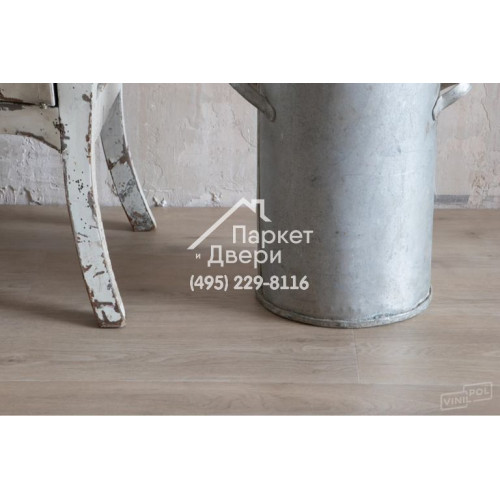 Виниловый пол Vinilam VinilPol 8844-EIR Дуб Мира 6 mm 1220x228x6 мм
