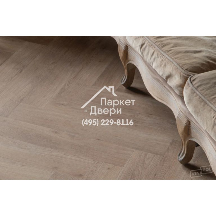Виниловый пол Vinilam VinilPol Herringbone 9965 Паркет Бруно 762x127x7 мм-6