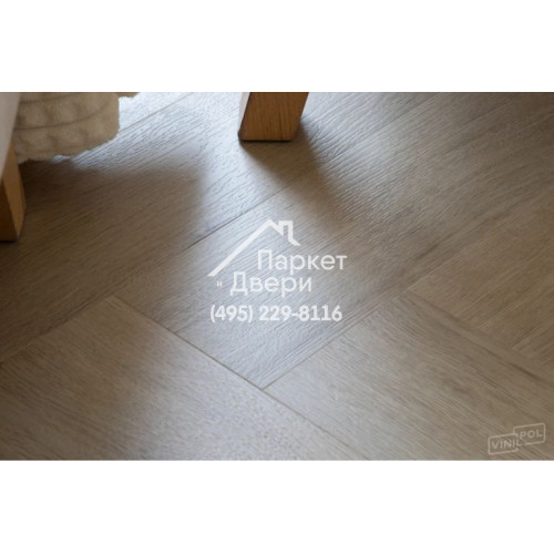Виниловый пол Vinilam VinilPol Herringbone 9944 Паркет Палладио 762x127x7 мм
