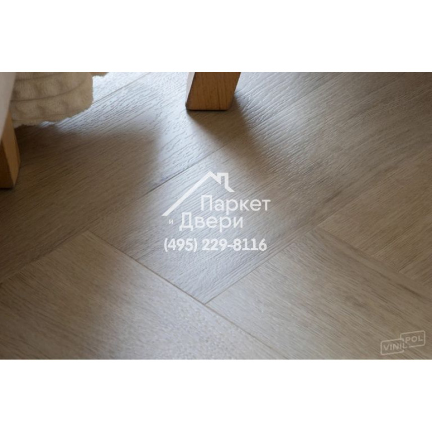 Виниловый пол Vinilam VinilPol Herringbone 9944 Паркет Палладио 762x127x7 мм-6