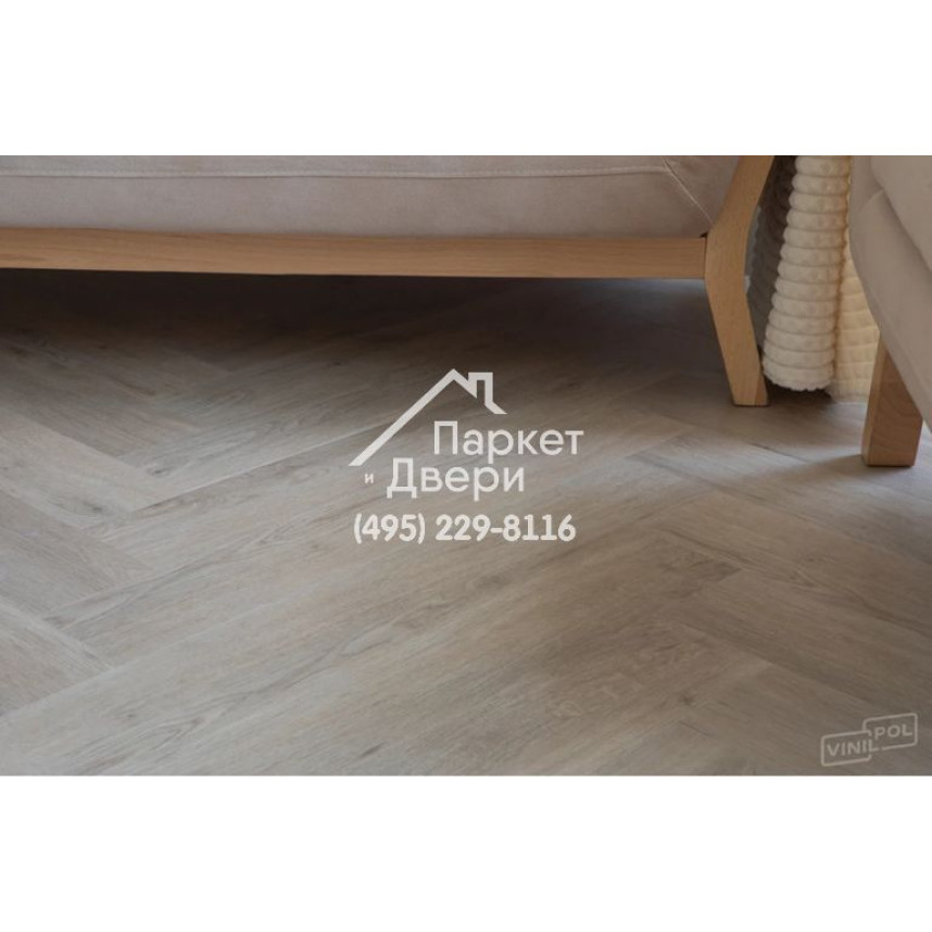 Виниловый пол Vinilam VinilPol Herringbone 9944 Паркет Палладио 762x127x7 мм-4