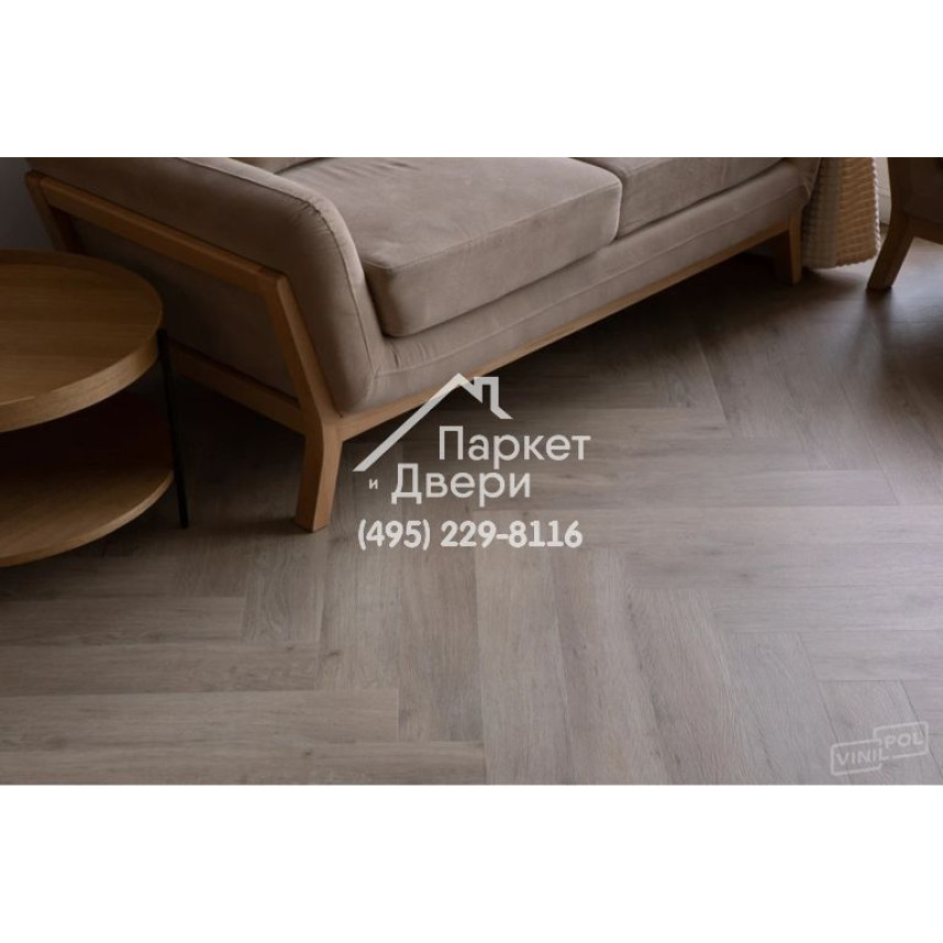Виниловый пол Vinilam VinilPol Herringbone 9944 Паркет Палладио 762x127x7 мм-15