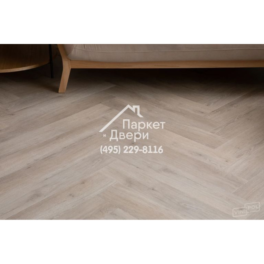 Виниловый пол Vinilam VinilPol Herringbone 9944 Паркет Палладио 762x127x7 мм-12