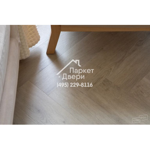 Виниловый пол Vinilam VinilPol Herringbone 9944 Паркет Палладио 762x127x7 мм