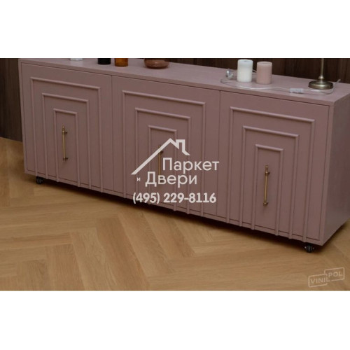 Виниловый пол Vinilam VinilPol Herringbone 9922 Паркет Васко да Гама 762x127x7 мм