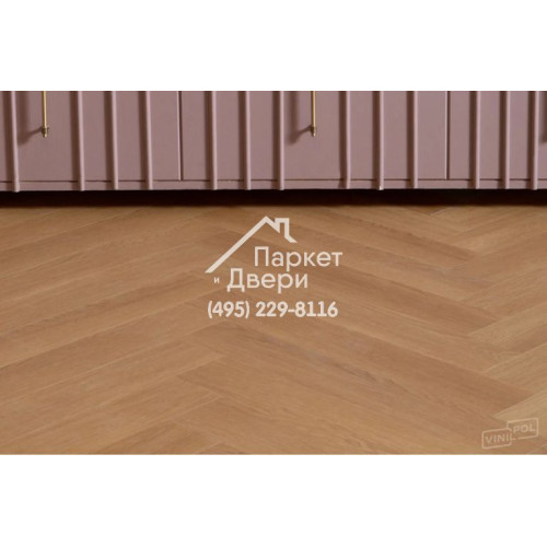 Виниловый пол Vinilam VinilPol Herringbone 9922 Паркет Васко да Гама 762x127x7 мм