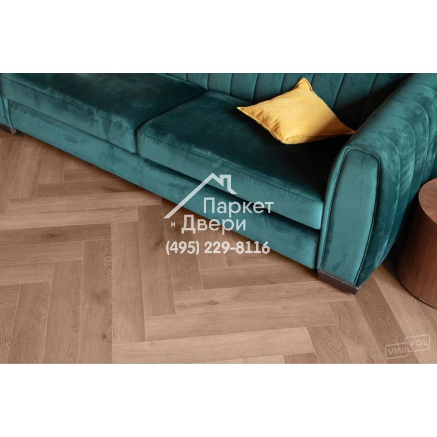 Виниловый пол Vinilam VinilPol Herringbone 9911 Паркет Пикассо 762x127x7 мм-3
