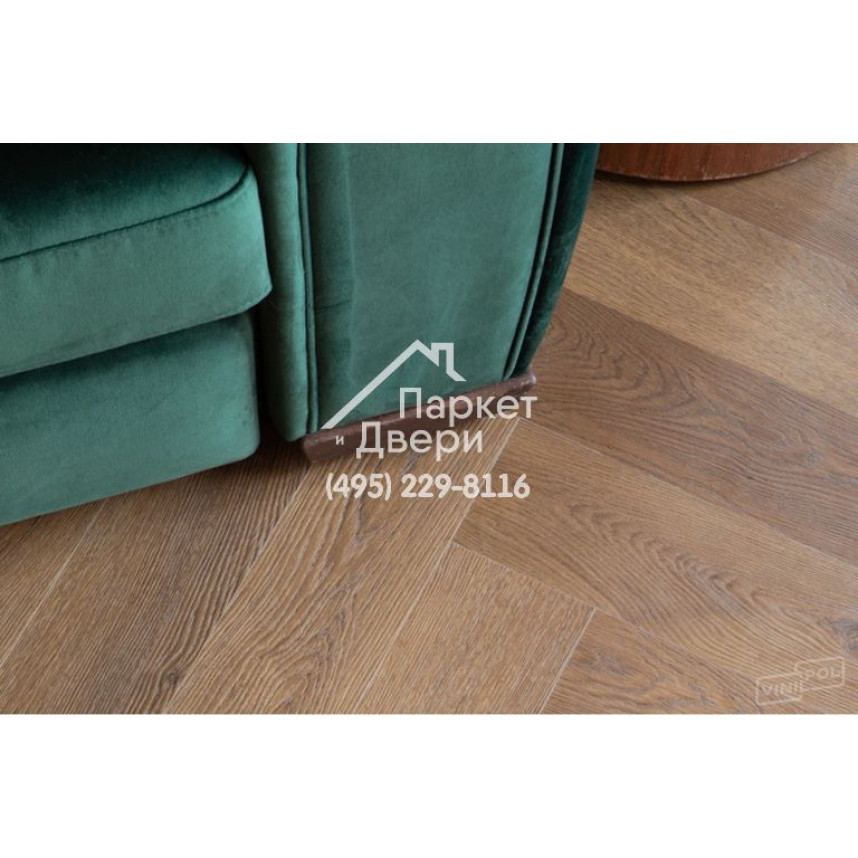 Виниловый пол Vinilam VinilPol Herringbone 9911 Паркет Пикассо 762x127x7 мм-14