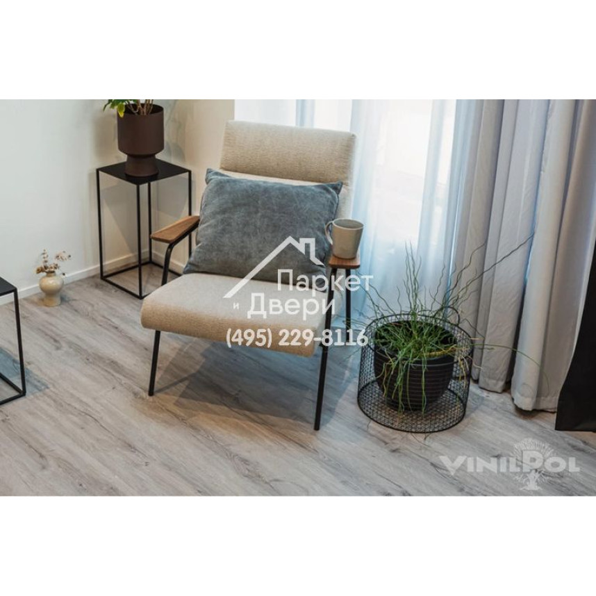 Виниловый пол Vinilam VinilPol 7897-EIR Дуб Неаполь 5 mm 1220x228x5 мм-2