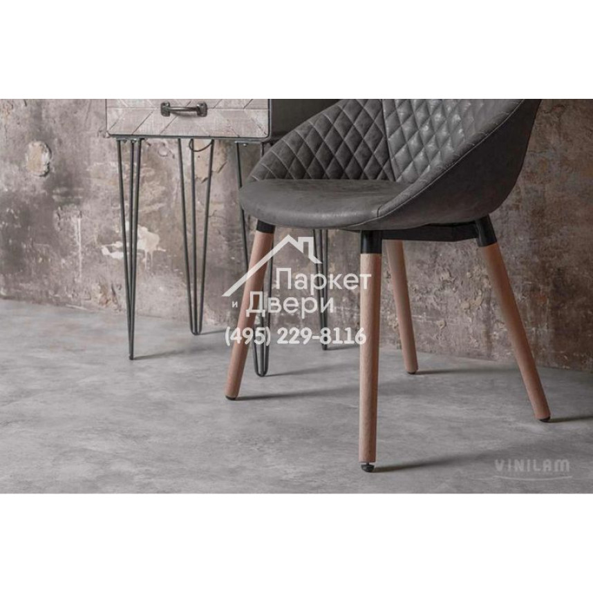 Виниловый пол Vinilam CERAMO VINILAM Stone 61606 Бетон 8 mm 940x470x8 мм-2
