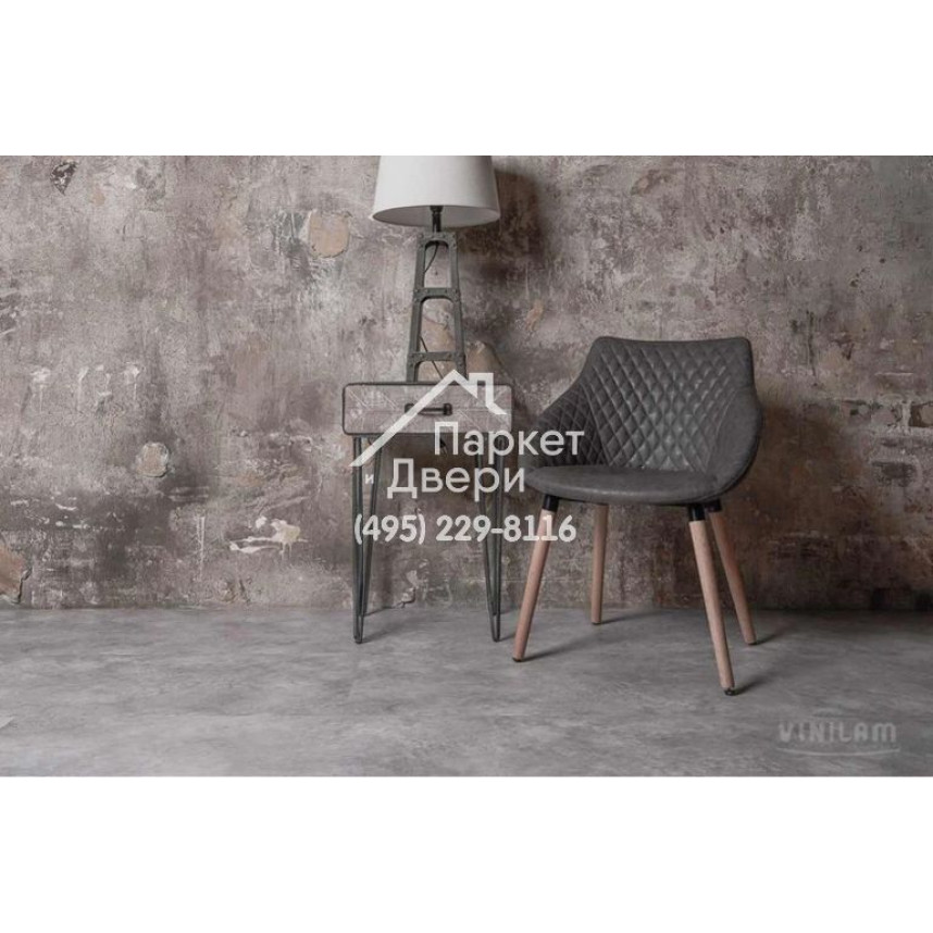 Виниловый пол Vinilam CERAMO VINILAM Stone 61606 Бетон 8 mm 940x470x8 мм-3