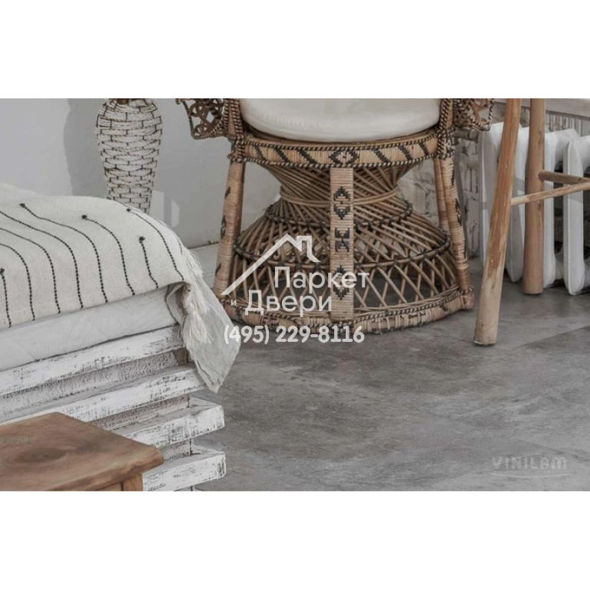 Виниловый пол Vinilam CERAMO VINILAM Stone 61605 Сланцевый Камень 6 mm 940x470x6 мм-3