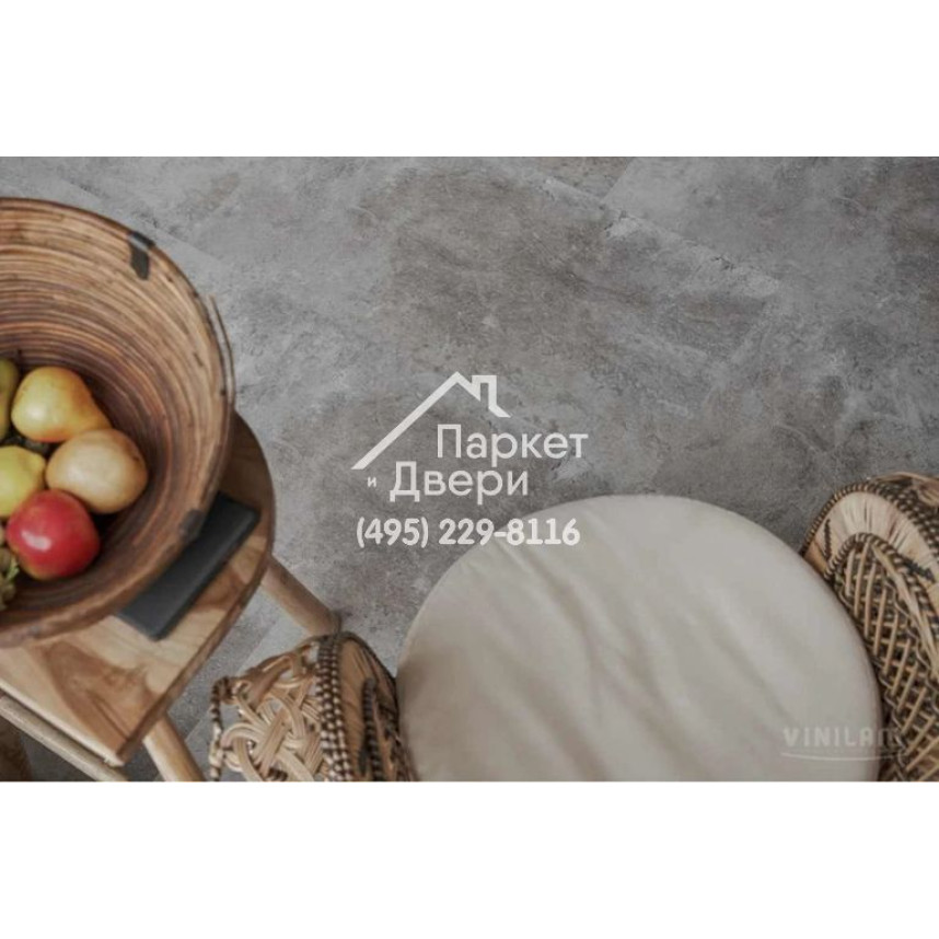 Виниловый пол Vinilam CERAMO VINILAM Stone 61605 Сланцевый Камень 6 mm 940x470x6 мм-7