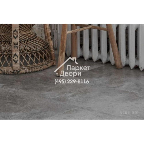 Виниловый пол Vinilam CERAMO VINILAM Glue Сланцевый Камень 61605 Glue 950x480x2.5 мм